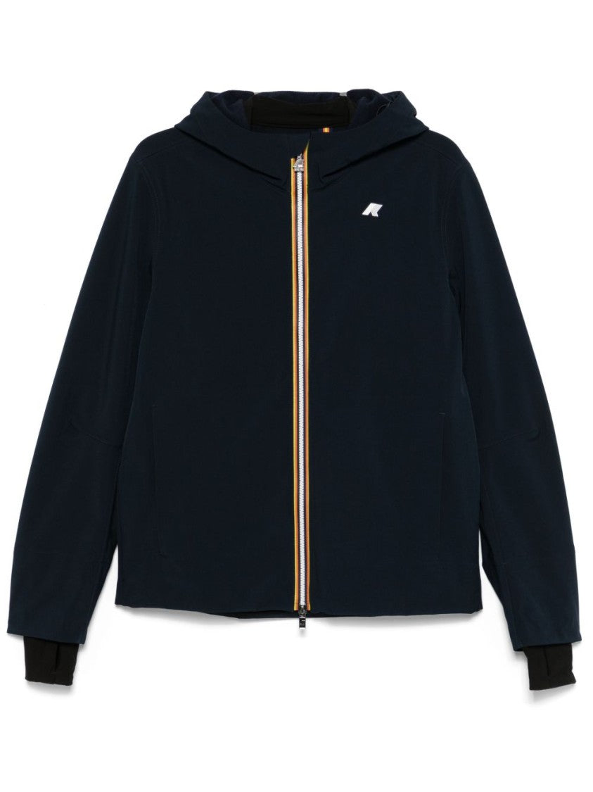 K-Way Navy Blue Waterproof Bonded Jacket