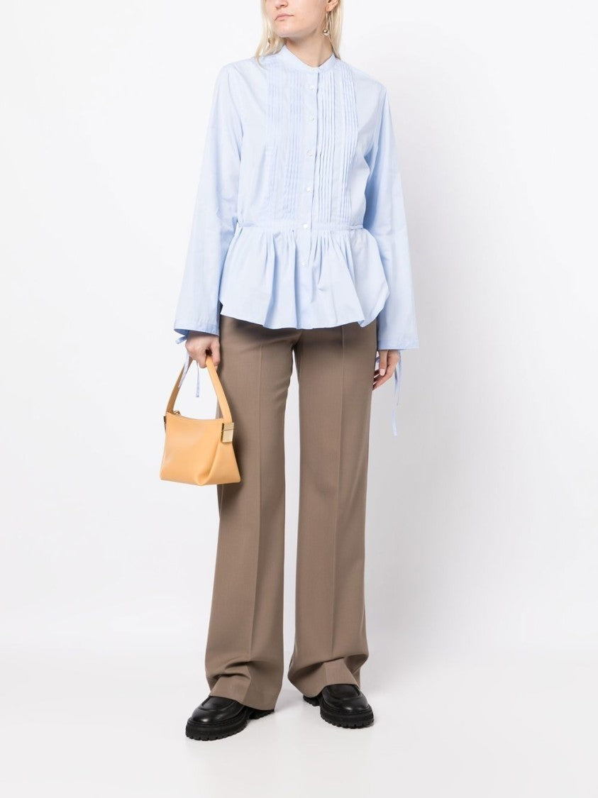Aspesi Light Blue Mandarin Collar Shirt