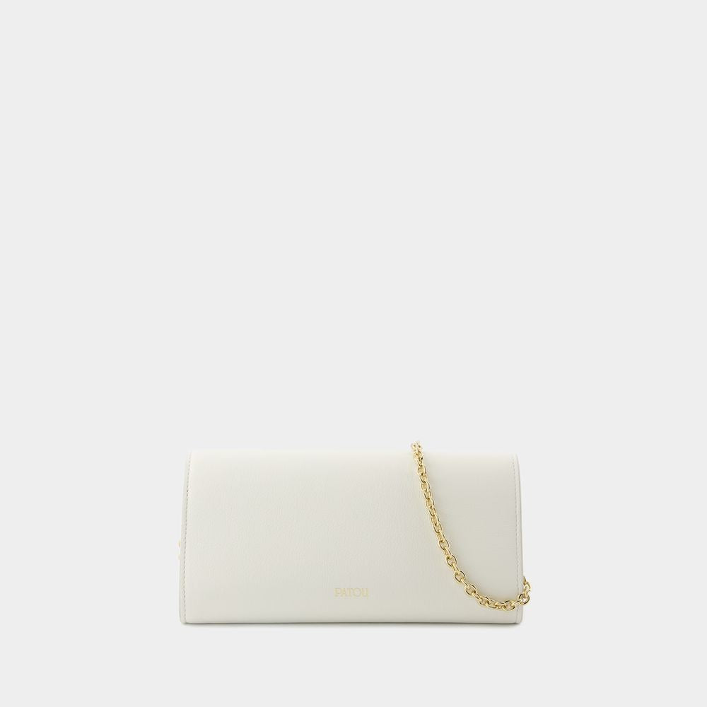 Patou Wallet On Chain - Leather - White