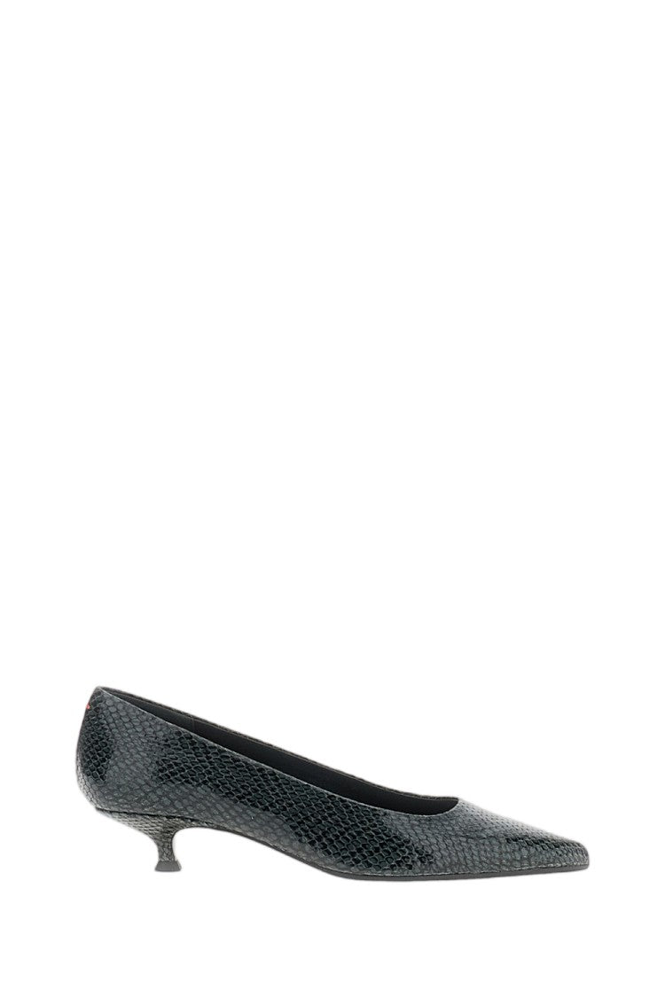 Aeydē Snake-Print Leather Pumps With Ultra-Pointed Toe