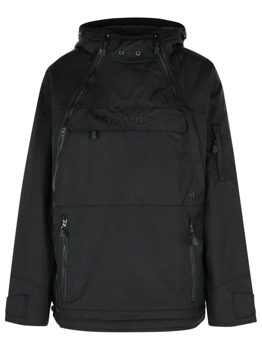Coperni Asymmetric' Black Polyamide Jacket