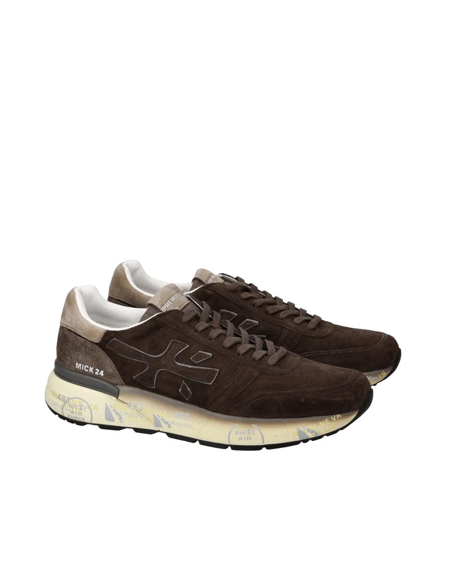 Premiata Dark Brown Mick Leather Sneakers