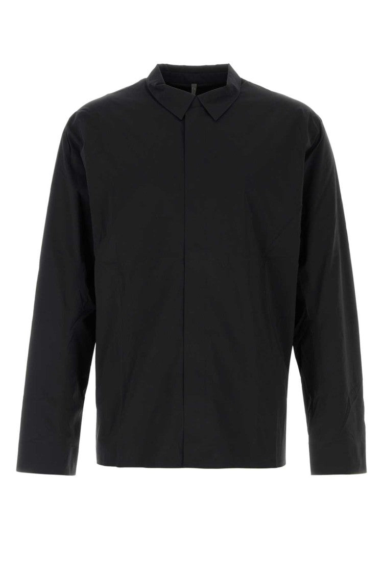 Veilance Black Stretch Nylon Metry Shirt