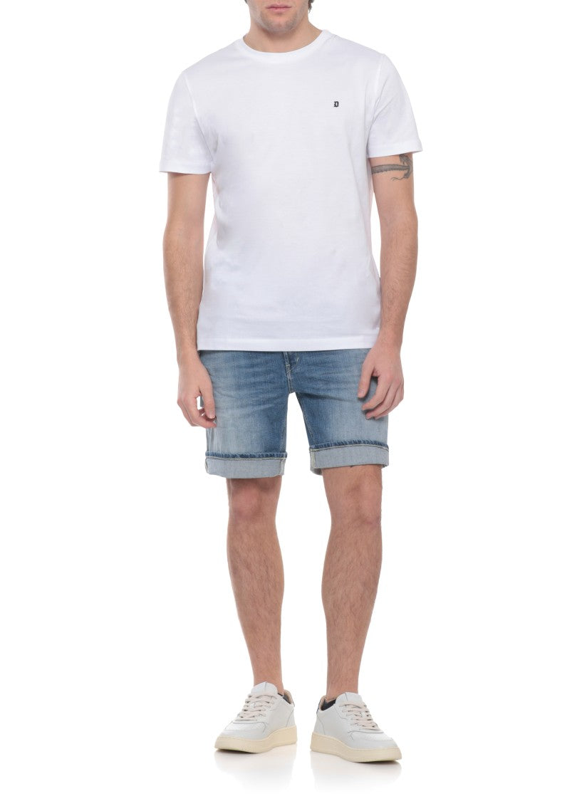 Dondup Blue Cotton Bermuda Shorts