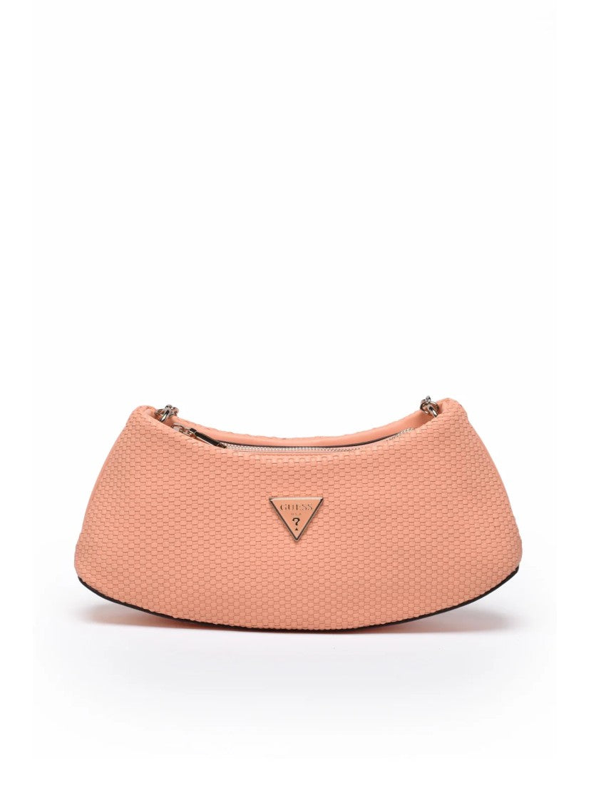 Guess Pink Polyurethane Chain Shoulder Bag