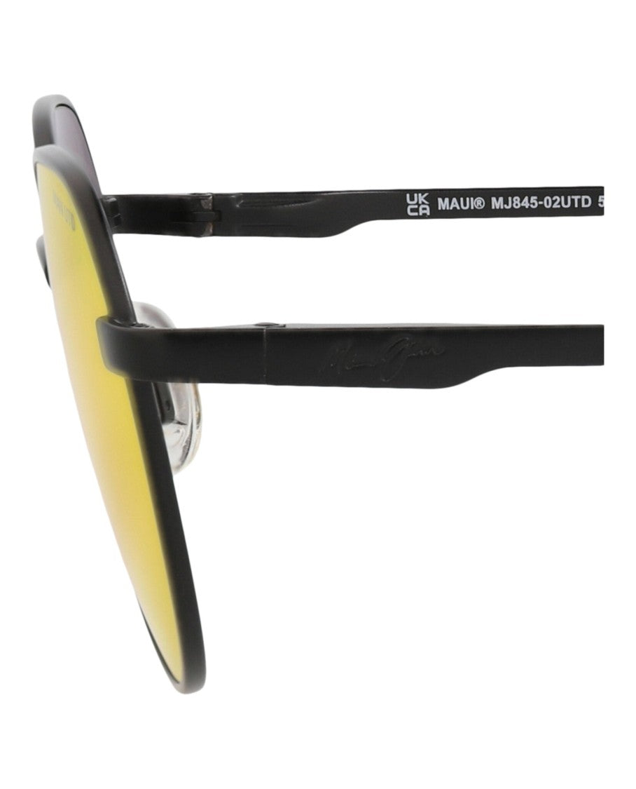 Maui Jim Round-Frame Metal Sunglasses