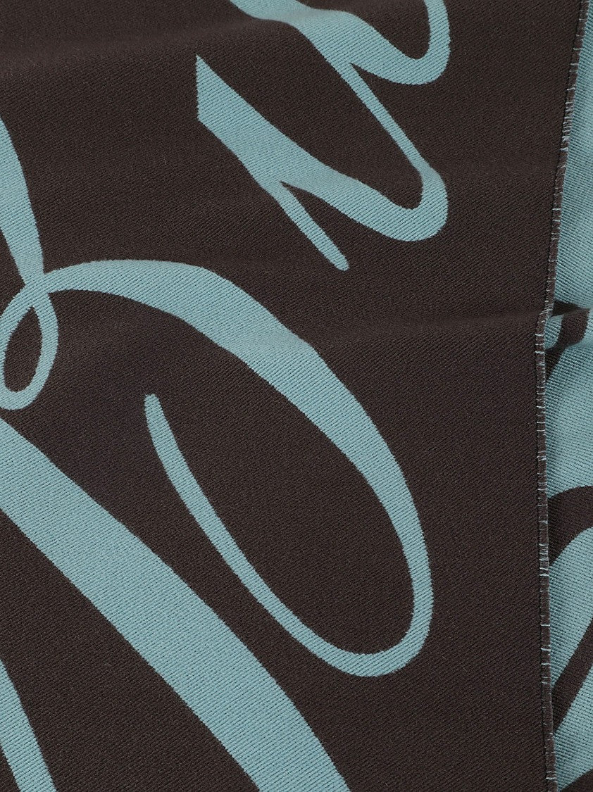 Burberry Contrasting Patterned Wool And Silk Scarf