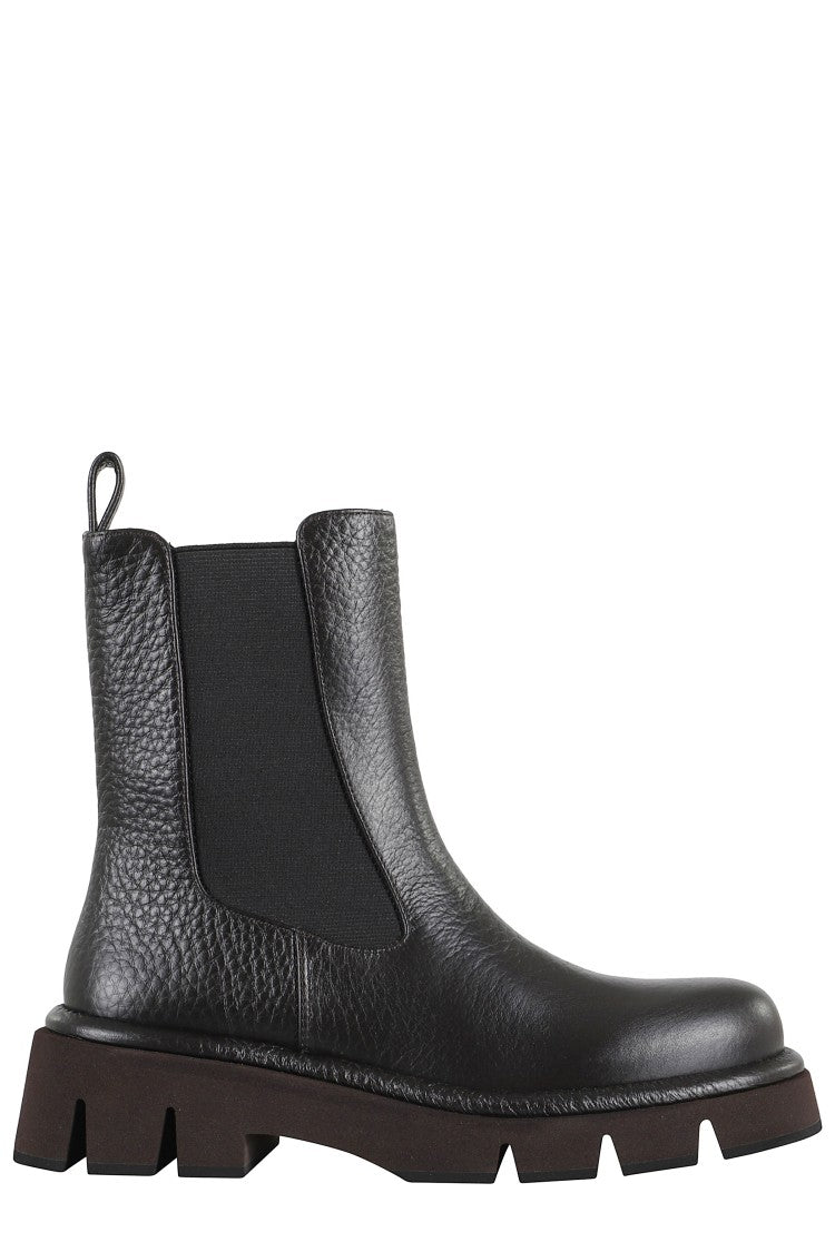 Paloma Barceló Hammered Leather Ankle Boots