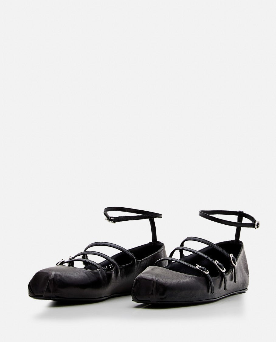 Alexander Mcqueen Leather Ballerina Flat