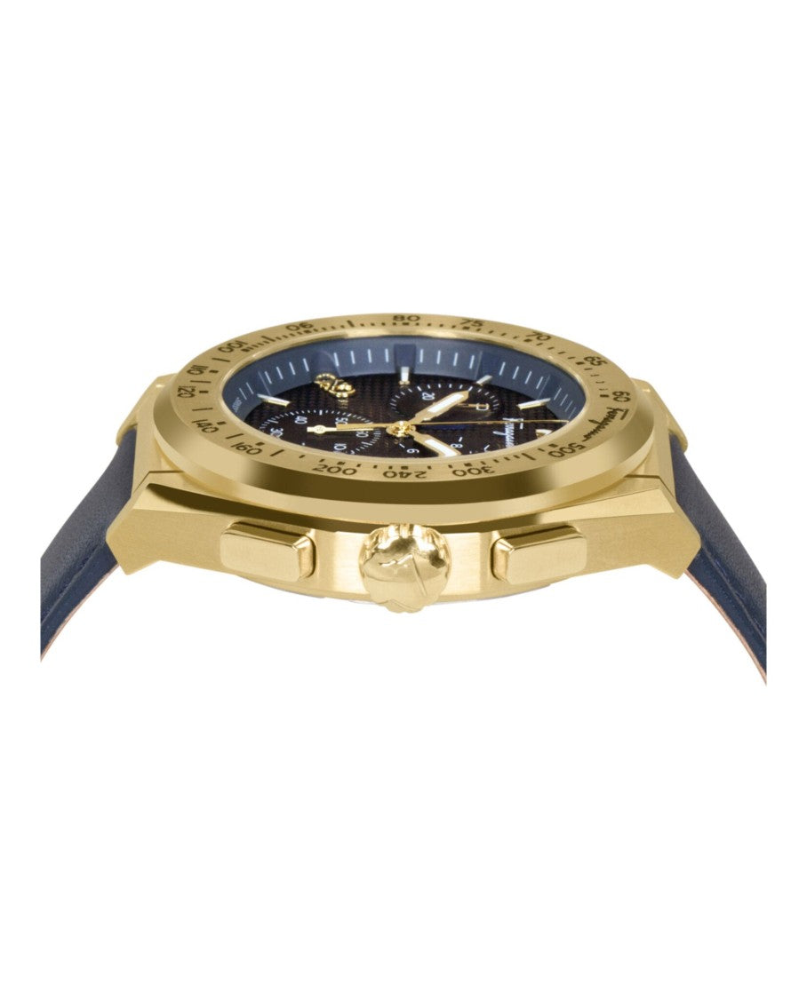 Ferragamo Chrono Sport Leather Watch