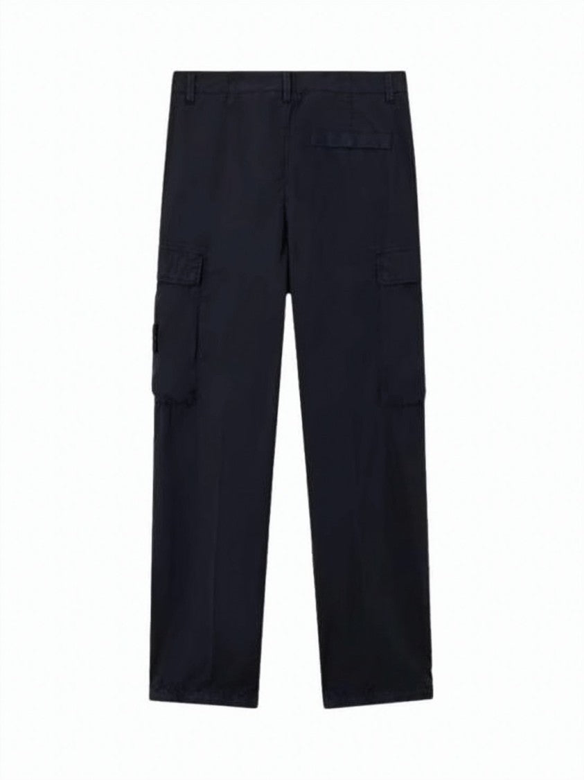 Stone Island Relaxed Fit Cargo Pants With Distinctive Emblem