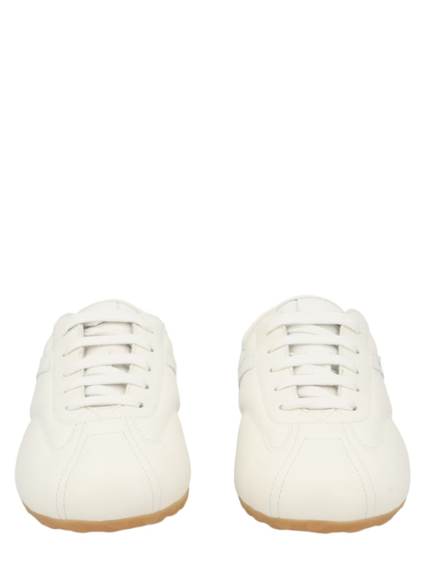 Alexander Mcqueen Boxe Minimalist White Calf Leather Sneakers