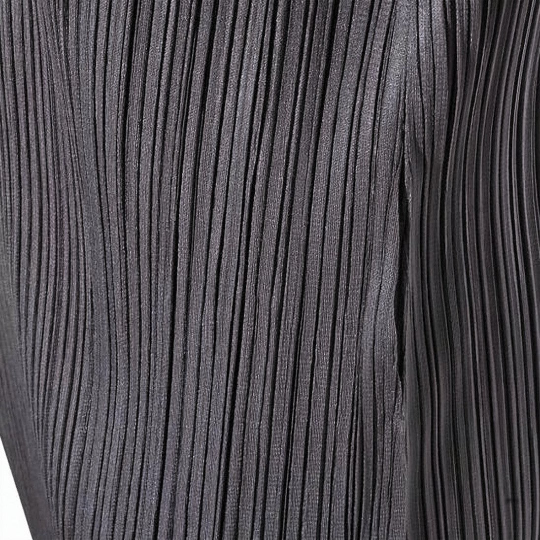 Pleats Please Pleated Midi Dress With Volume Sleeves And Sheen