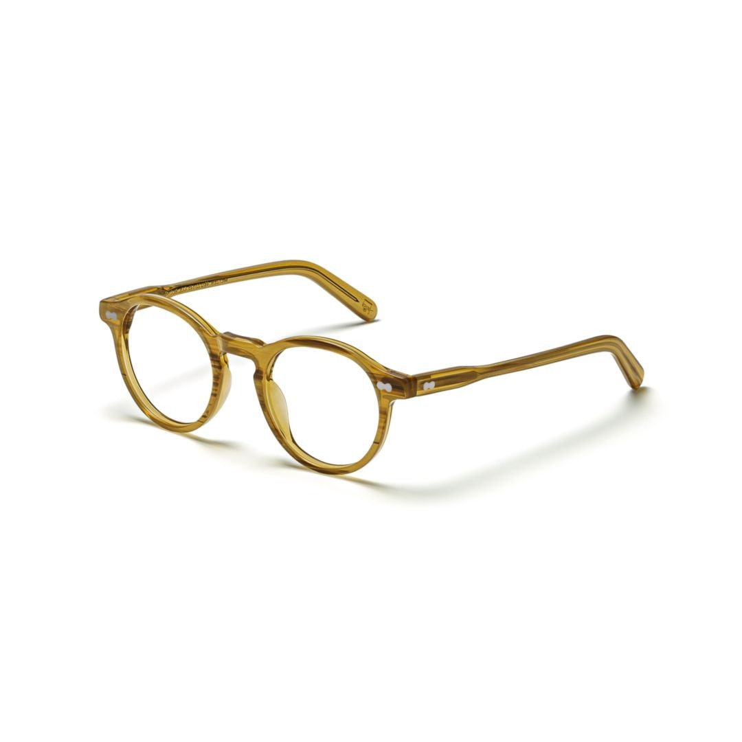 Moscot Or-Mil-O Miltzen Translucent Acetate Round Frame Eyeglasses