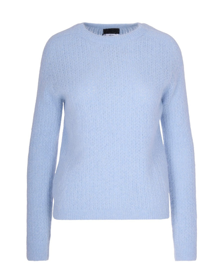 Liu Jo Sky Blue Crewneck Sweater