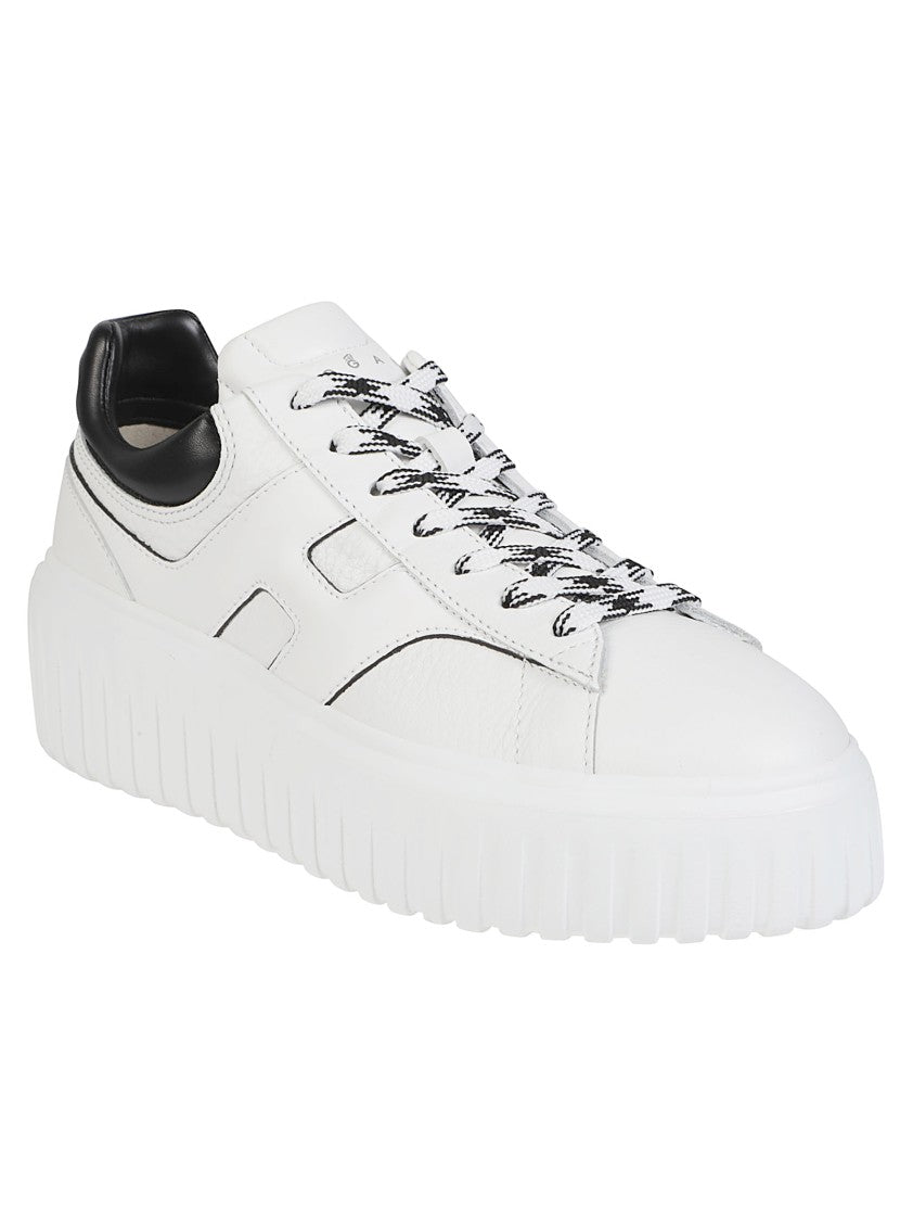 Hogan H-Stripes Low Top Calf Leather Sneakers