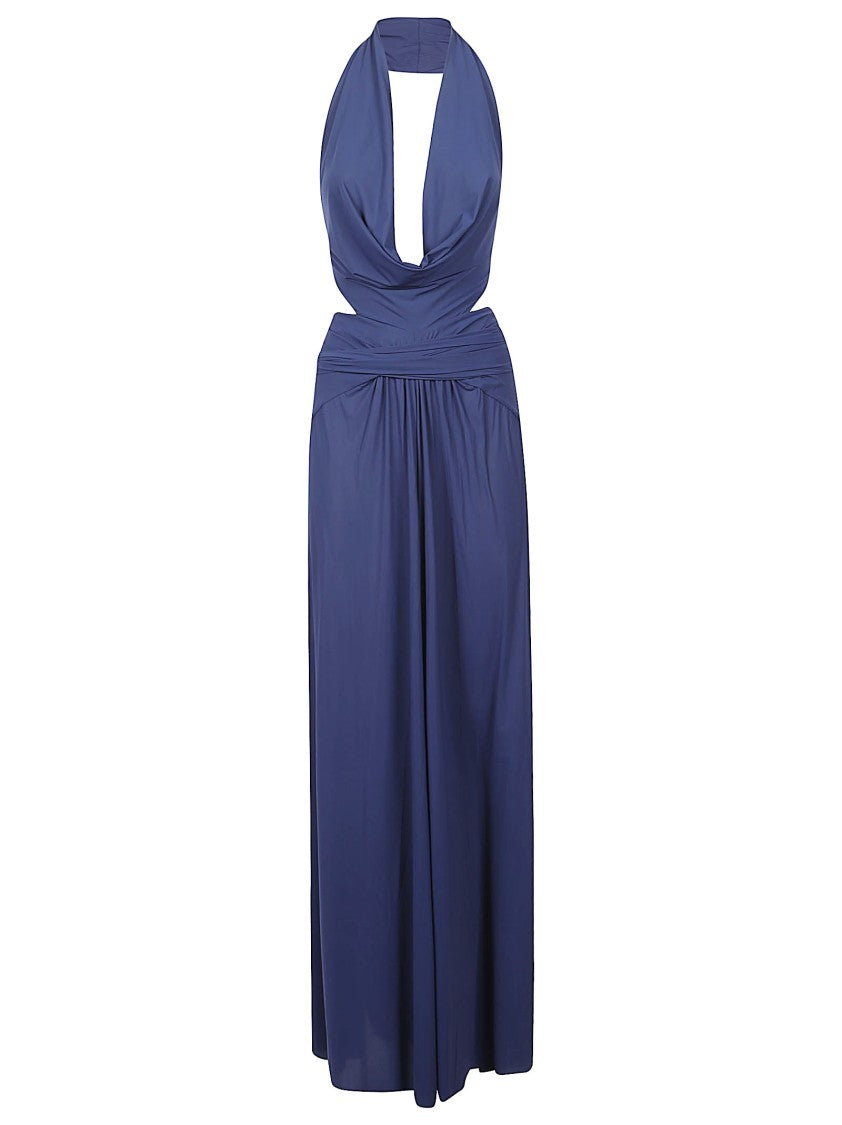 Amazuin Deep Halter Neck Jumpsuit