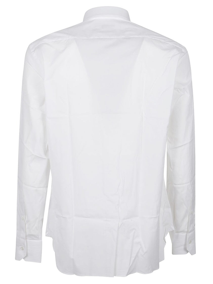 Zegna Long Sleeve Lux Cotton-Blend Shirt