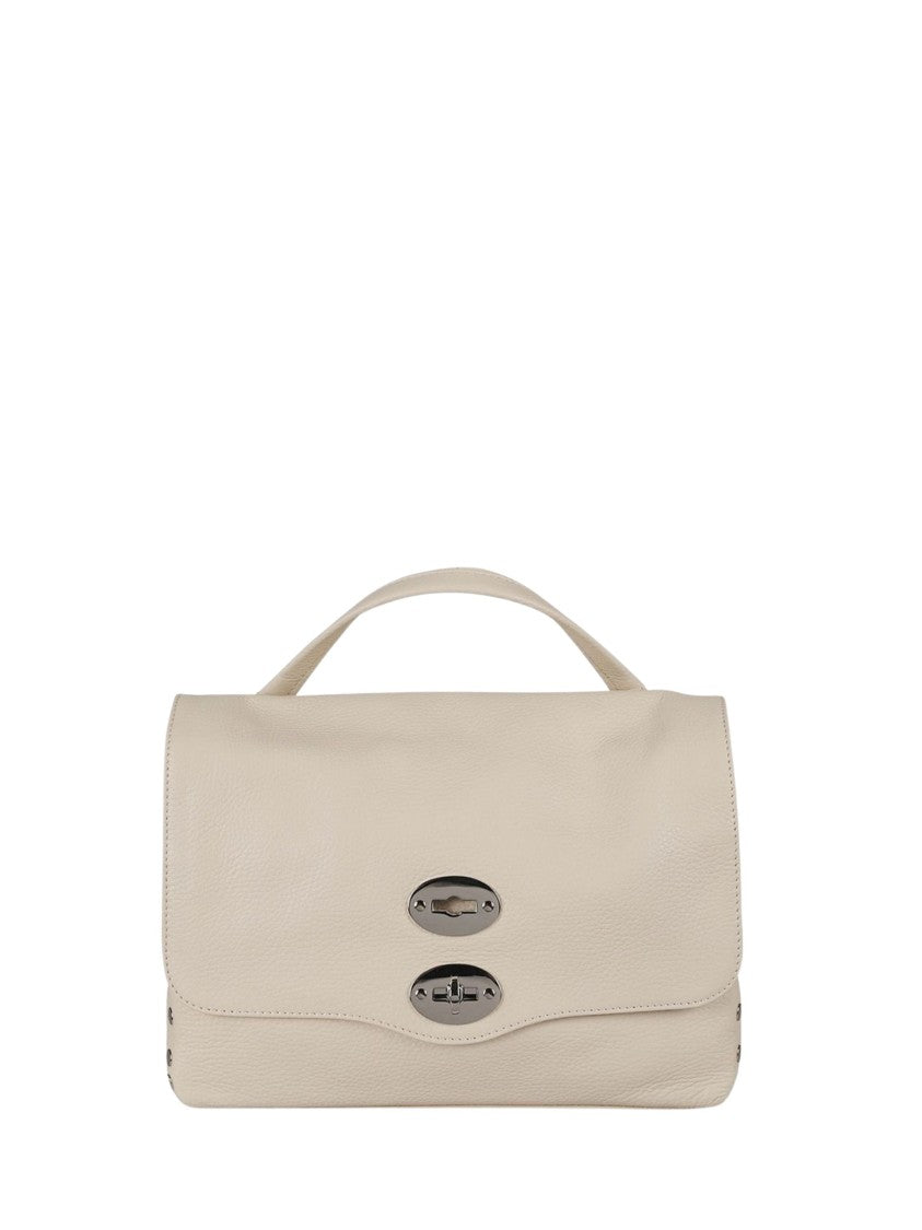 Zanellato Structured Calf Leather Handbag With Silver-Tone Hardware
