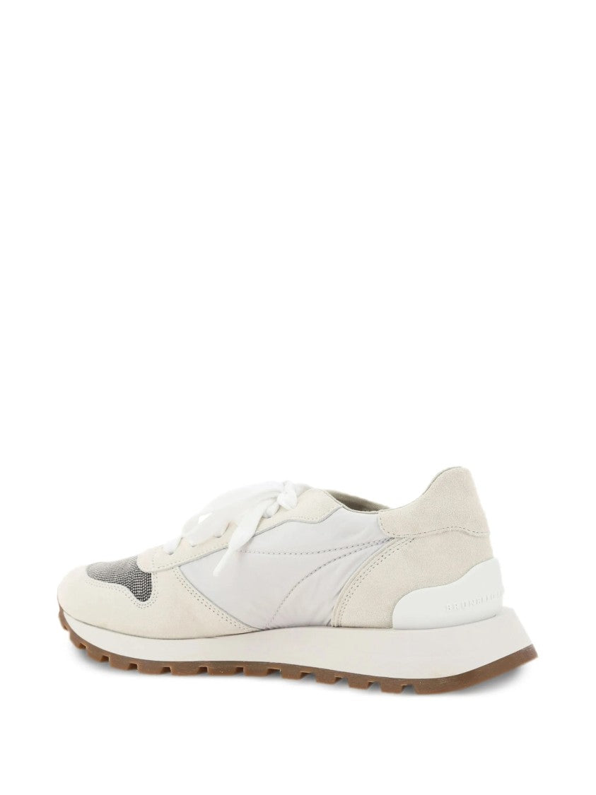 Brunello Cucinelli Elevated Neutral Sneakers With Elegant Design