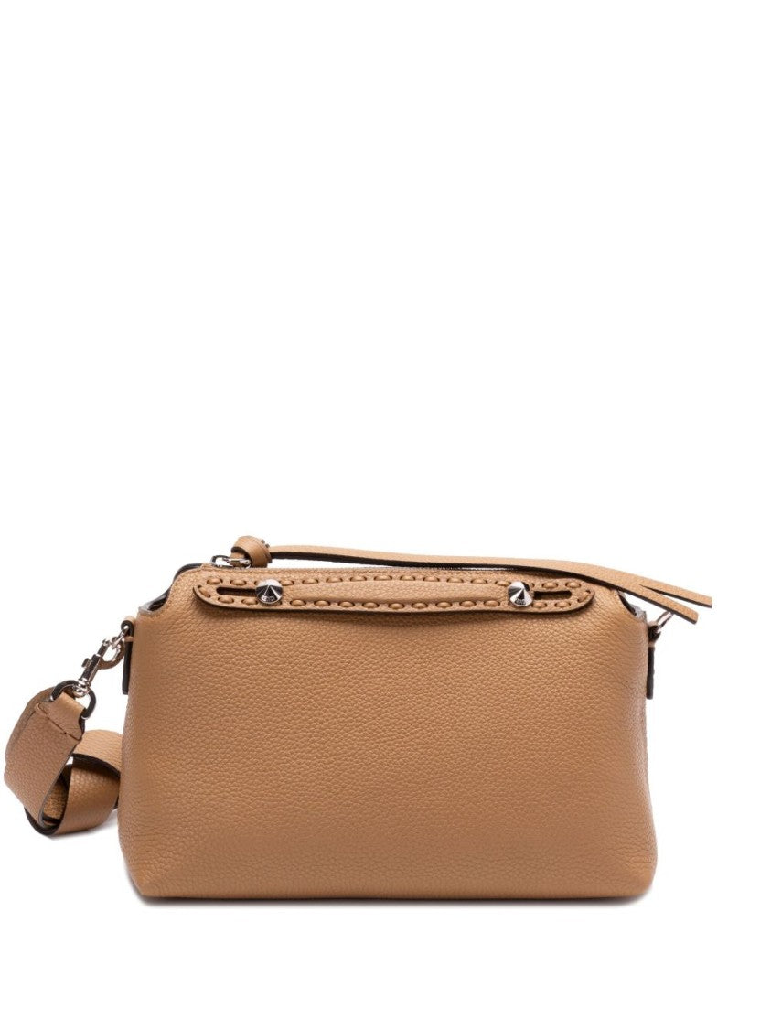 Fendi Medium Brown Calf Leather Shoulder Bag