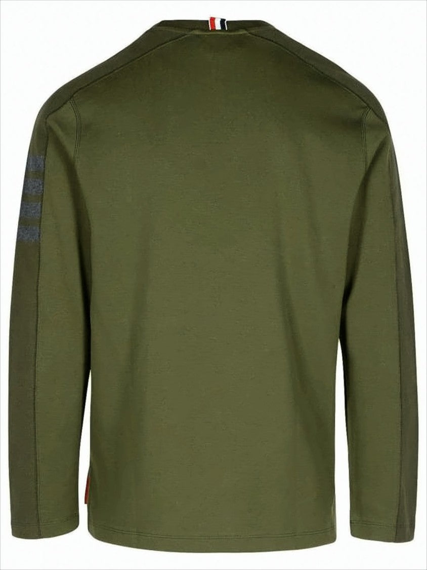 Thom Browne Long-Sleeve Olive Green T-Shirt