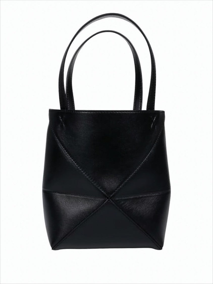 Loewe Geometric Panel Calf Leather Tote Bag