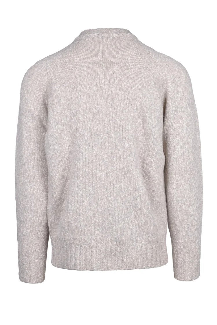 Drumohr Crew Neck Sweater - White/Grey