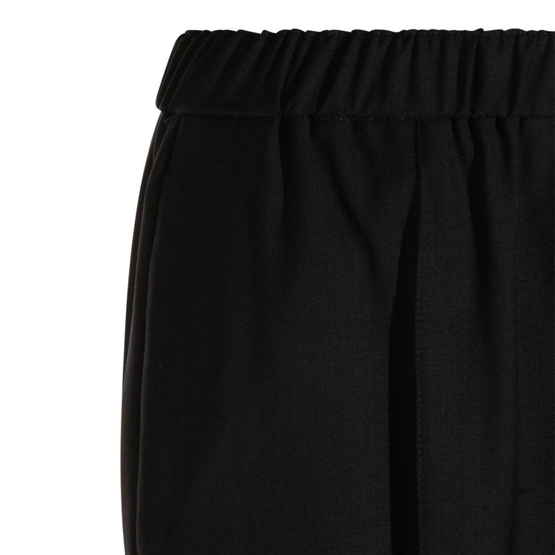 Fabiana Filippi Straight-Leg Trousers With Gathered Elastic Waistband And Decorative Loop