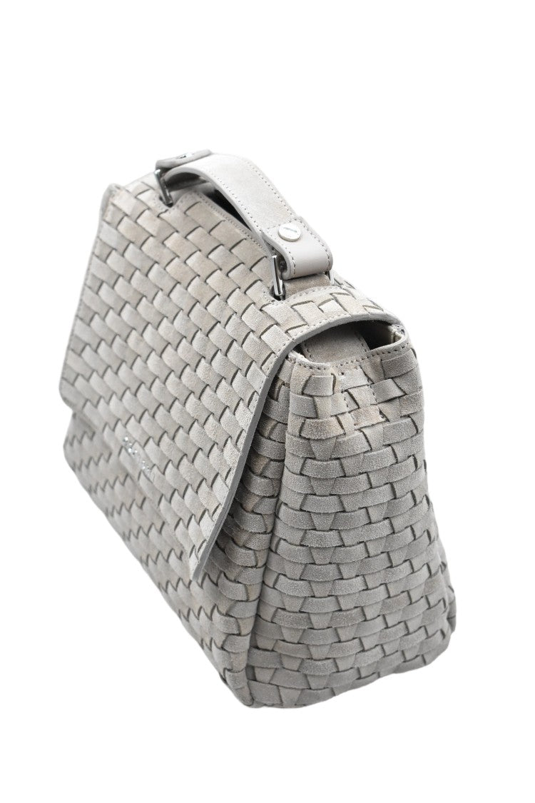 Orciani Beige Elegant Practical Spacious Handbag
