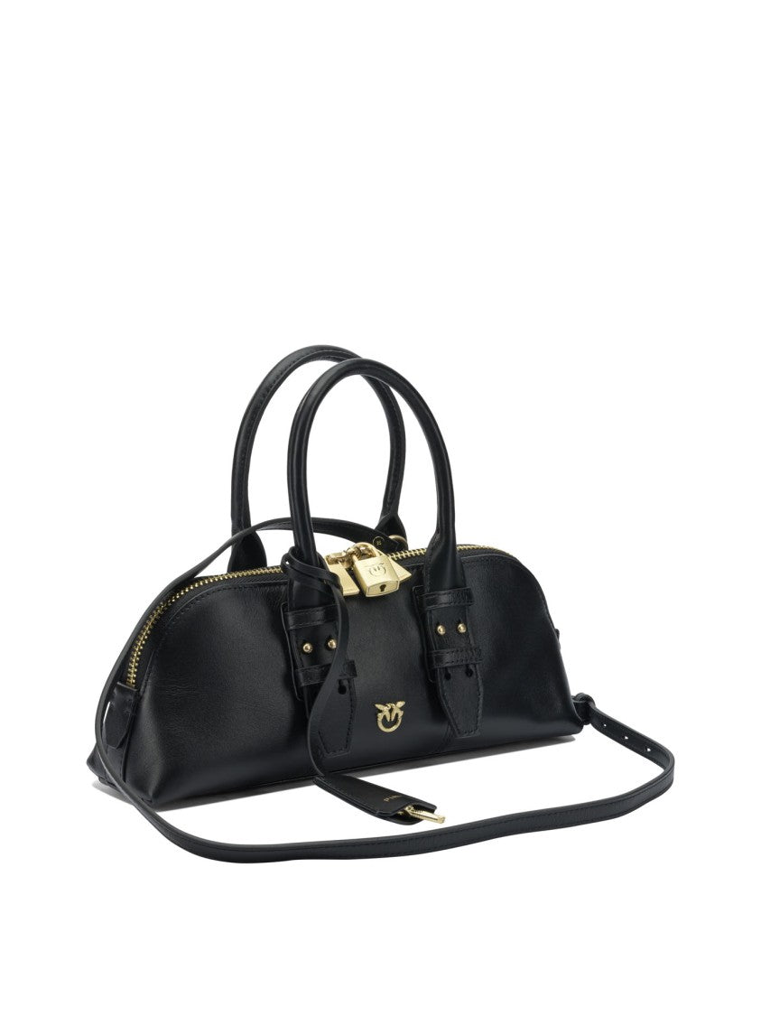 Pinko Black Leather Handbag