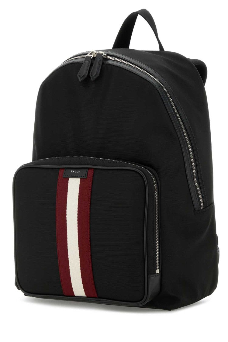 Bally Black Canvas Backpack