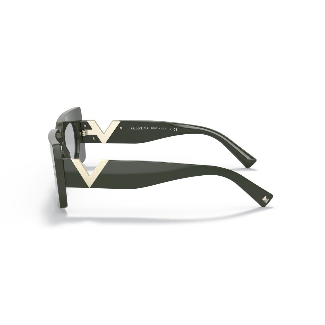 Valentino 4094 Sole Rectangular Acetate Sunglasses