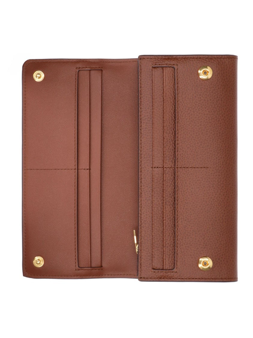 Mulberry Brown Continental Leather Wallet