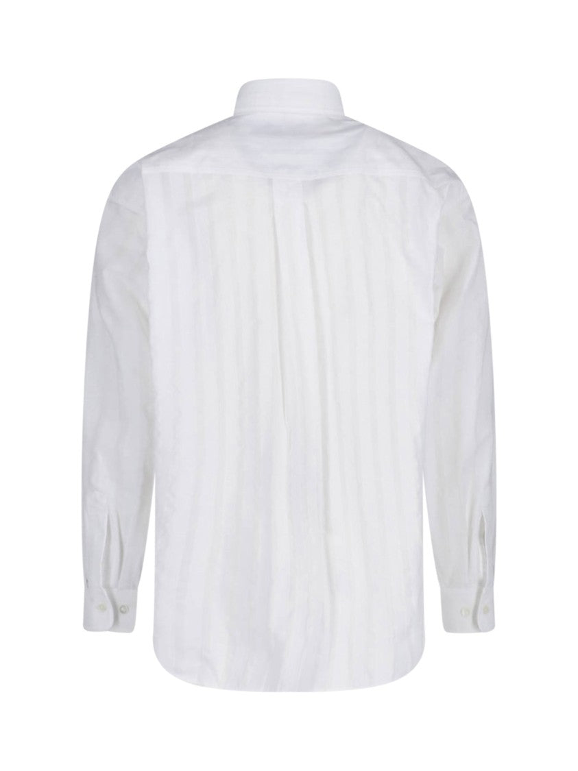 Vivienne Westwood White Achilles Striped Cotton Shirt