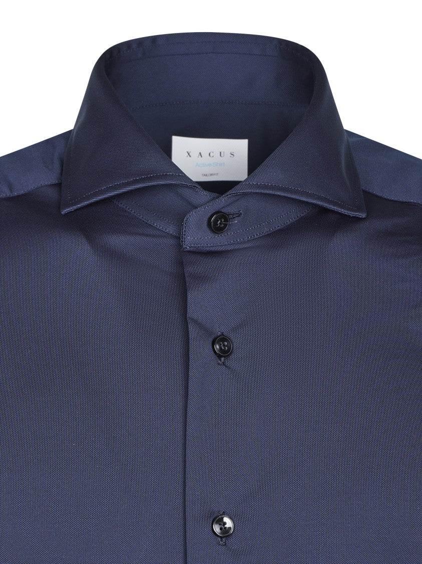 Xacus Tailored Long-Sleeve Shirt With Structured Collar And Sleek Finish