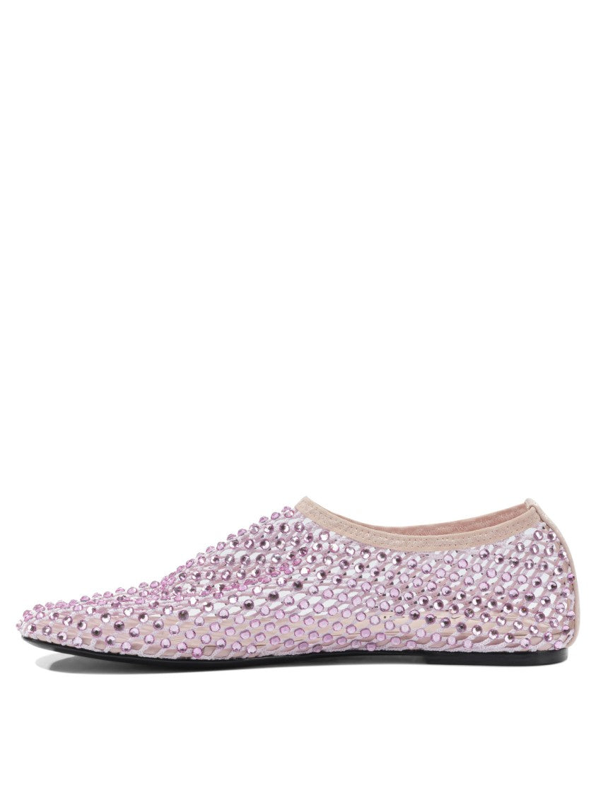 Strategia Delicate Mesh Ballerinas With Shiny Embellishments