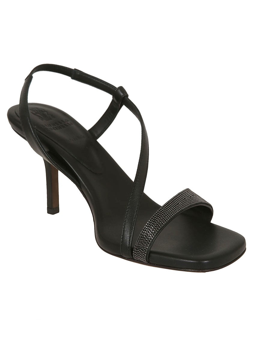 Brunello Cucinelli Brown Leather Sandals