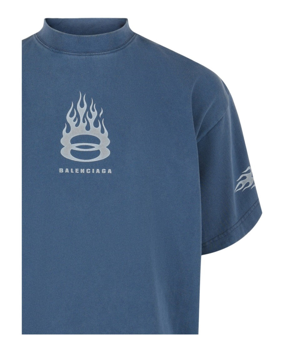 Balenciaga Burning Unity Oversized T-Shirt