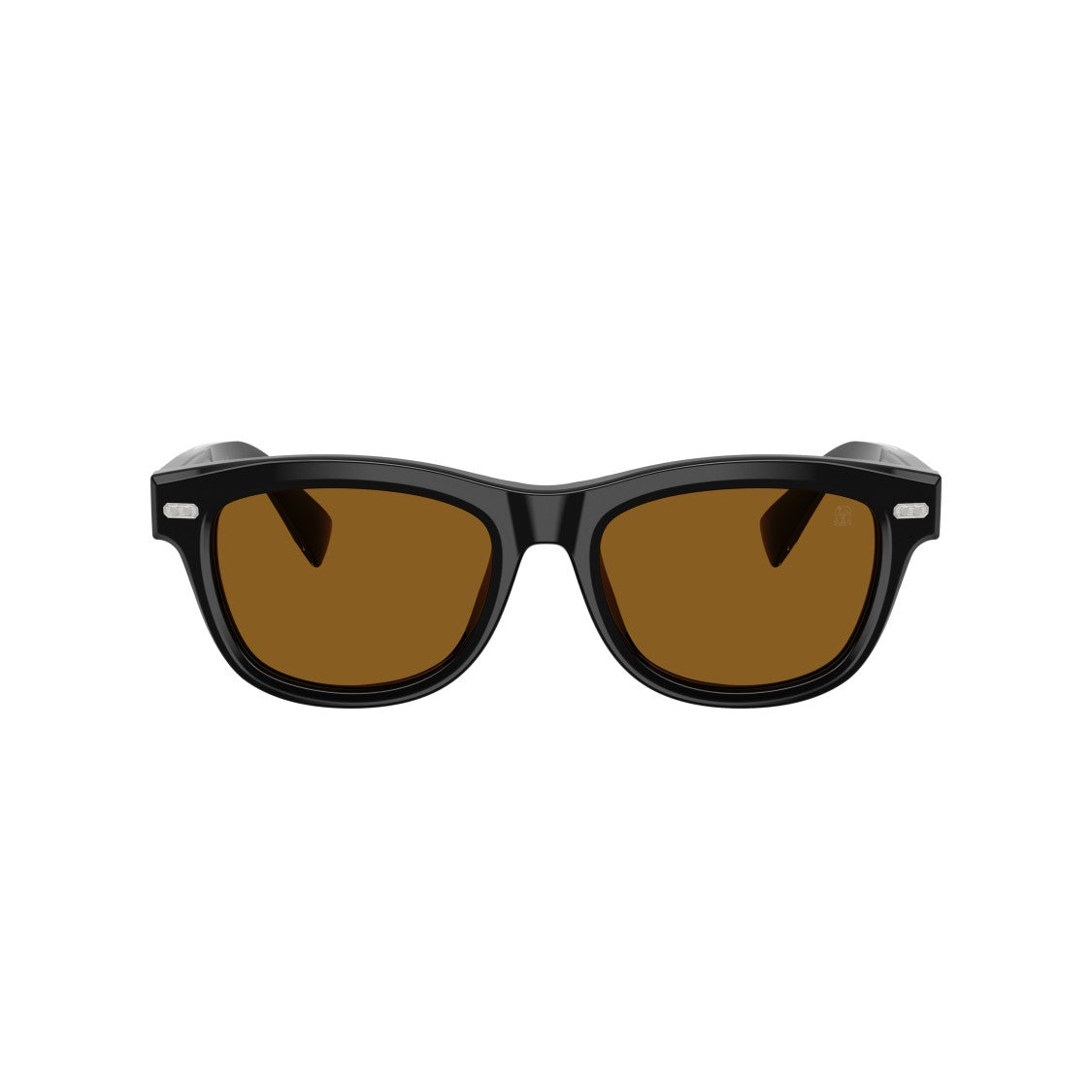 Brunello Cucinelli 0Bc3016s Rectangular Frame Sunglasses In Glossy Black Acetate