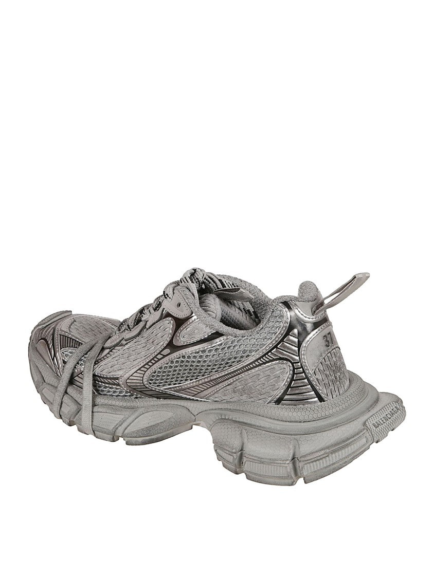 Balenciaga Vintage Effect Grey Low Top Sneakers