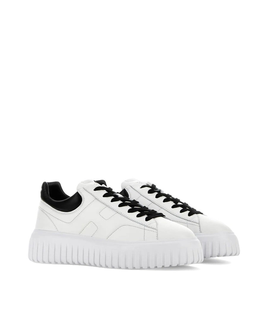 Hogan H-Stripes White/Black Sneakers