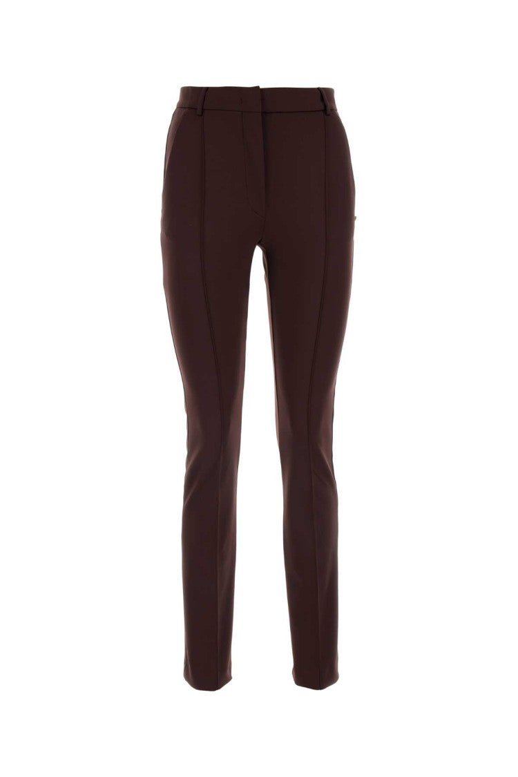 Sportmax Chocolate Stretch Nylon Skinny Ricetta Pant