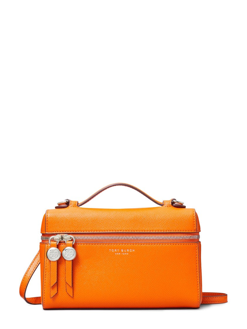 Tory Burch Textured Leather Slim Top Handle Bag