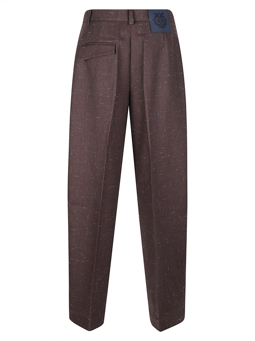 Pinko Balbino Tailored Textured Straight-Leg Pants