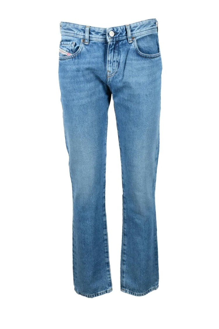 Diesel Light Blue Cotton Rigid Jeans