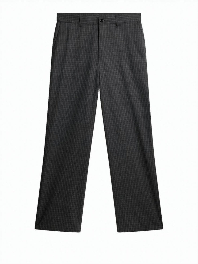 J Lindeberg Tailored Suit Pants With Subtle Checkered Pattern