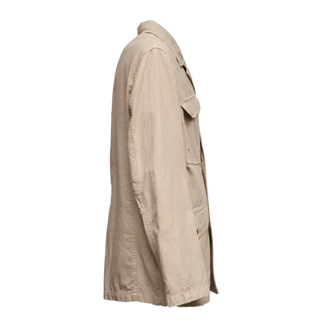 Fay Cotton & Linen Gabardine Field Jacket
