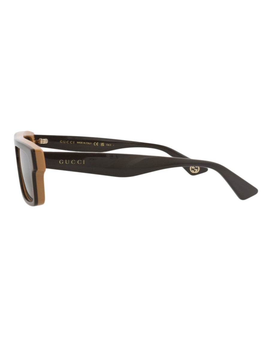Gucci Square-Frame Recycled Acetate Sunglasses