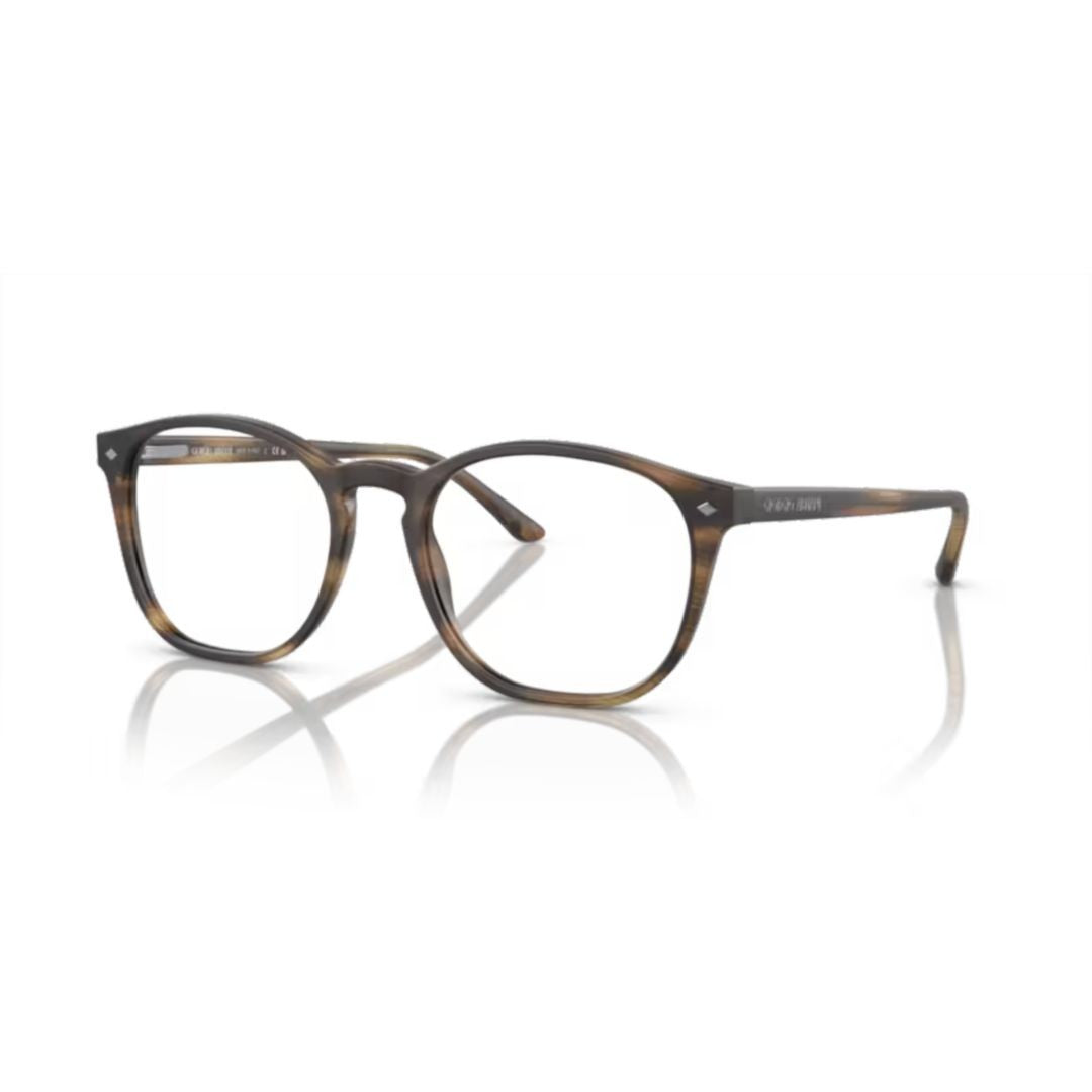 Giorgio Armani 0Ar7074 Tortoiseshell Acetate Eyeglasses With Rounded Square Frame